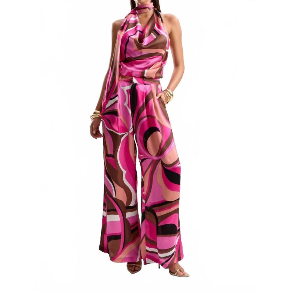 NEW CIN CIN palace wide-leg pants in dolce pink - Picture 2 of 3